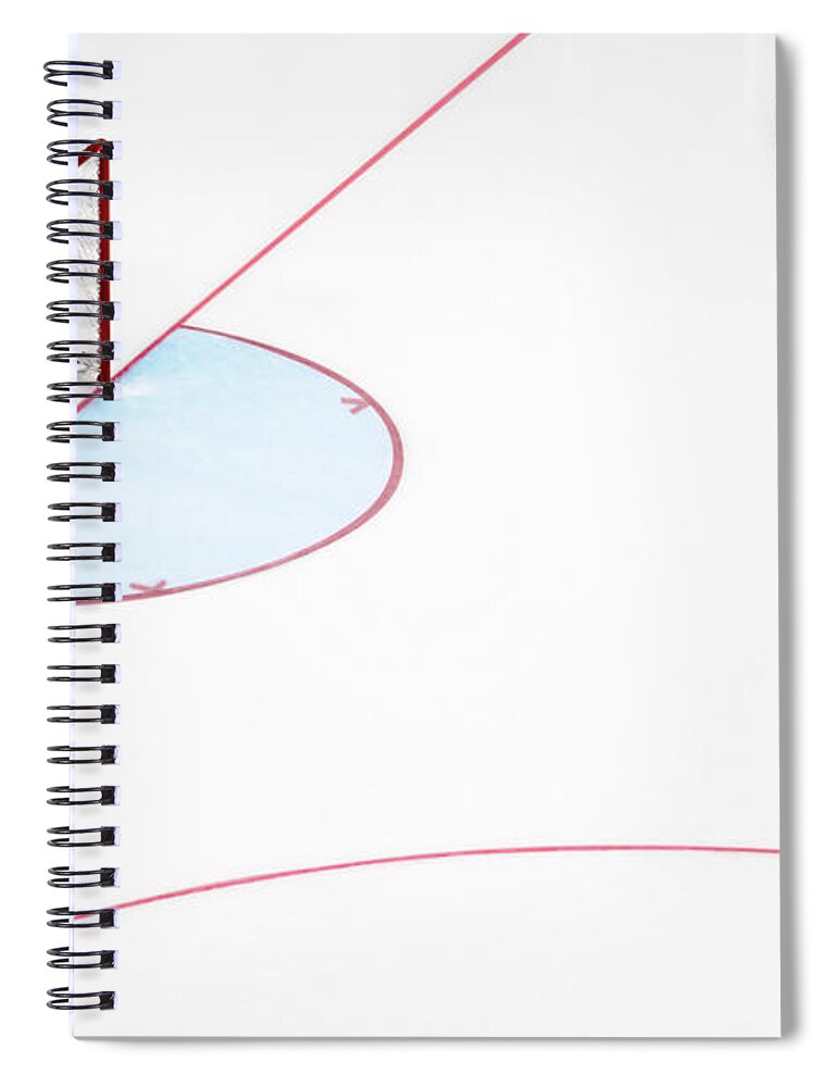 Ice Hockey Goal Net And Empty Rink by David Madison