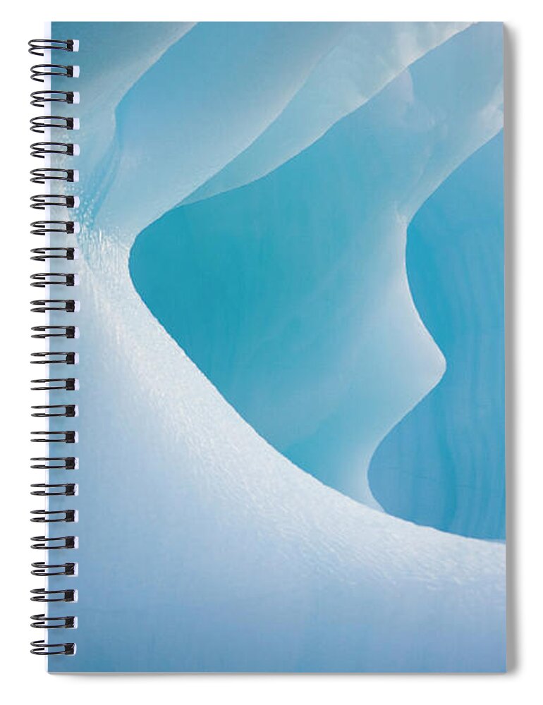 Iceberg Spiral Notebook featuring the photograph Iceberg by Andrew Peacock