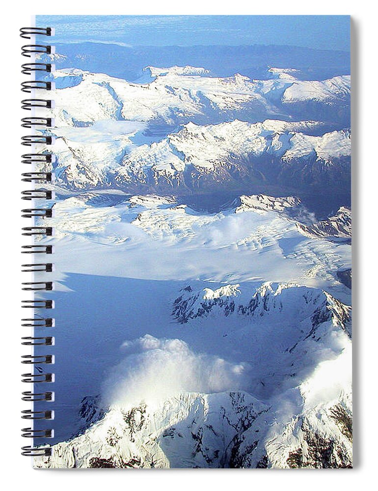 Alaska Spiral Notebook featuring the photograph Icebound Mountains by Mark Duehmig