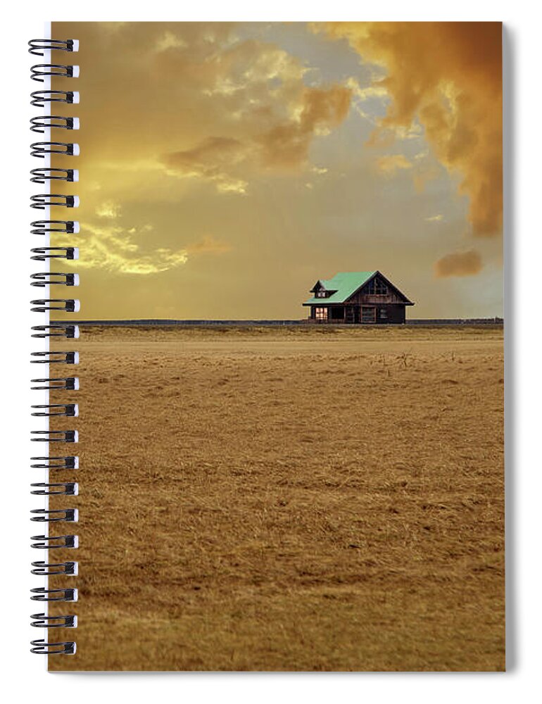 Landscape Spiral Notebook featuring the photograph Iceland Countryside by Kathryn McBride