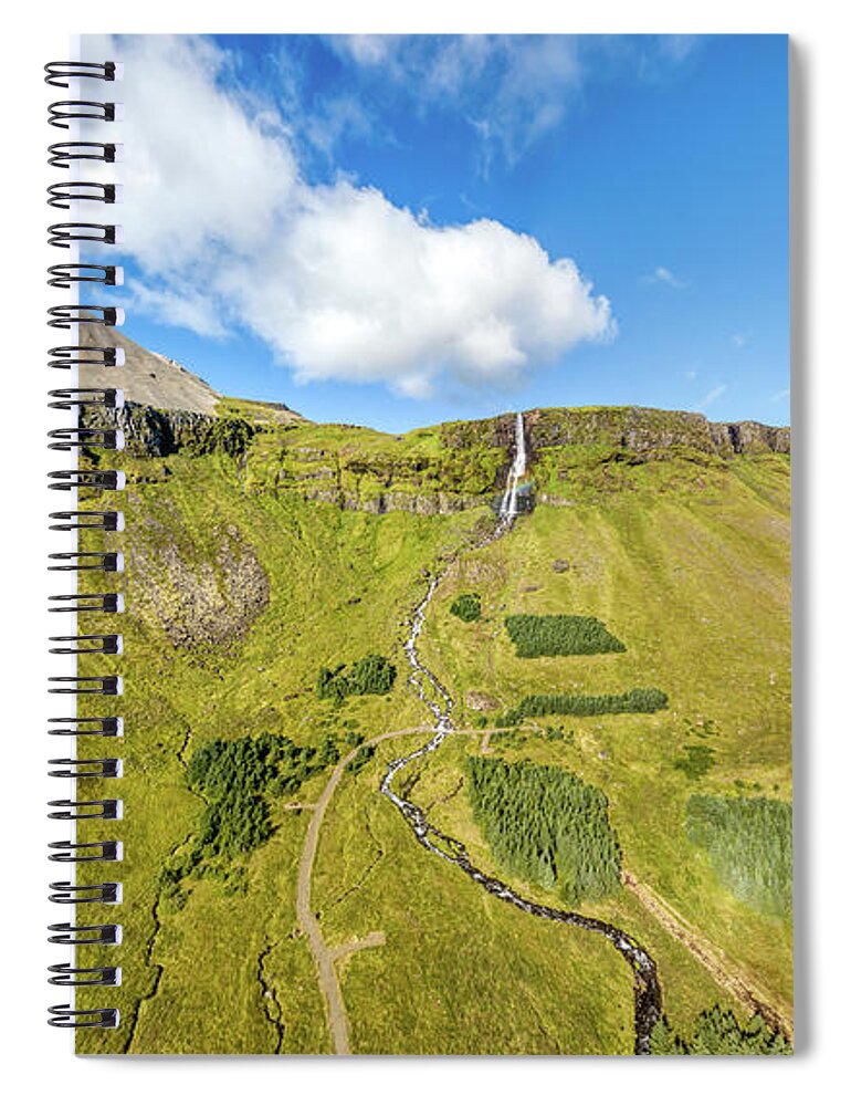 David Letts Spiral Notebook featuring the photograph Iceland Volcano by David Letts