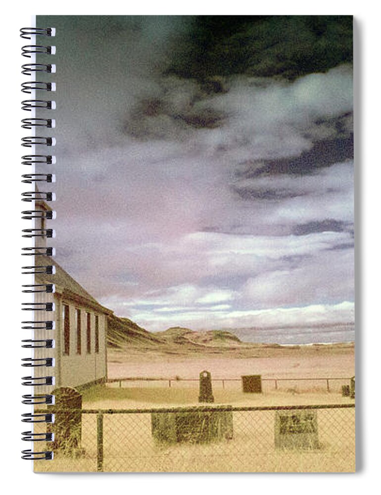 Iceland Spiral Notebook featuring the photograph Icelandic Church by Jim Cook