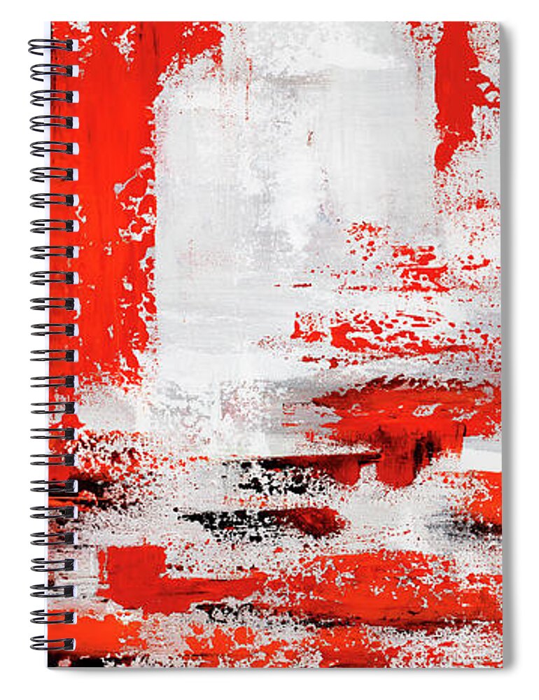 Urban Spiral Notebook featuring the painting Ignite by Tamara Nelson