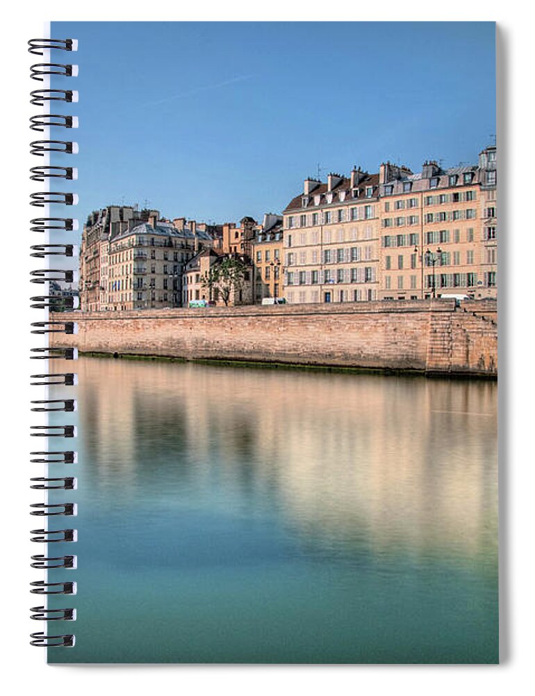 Tranquility Spiral Notebook featuring the photograph Ile De La Cité by Romain Villa Photographe