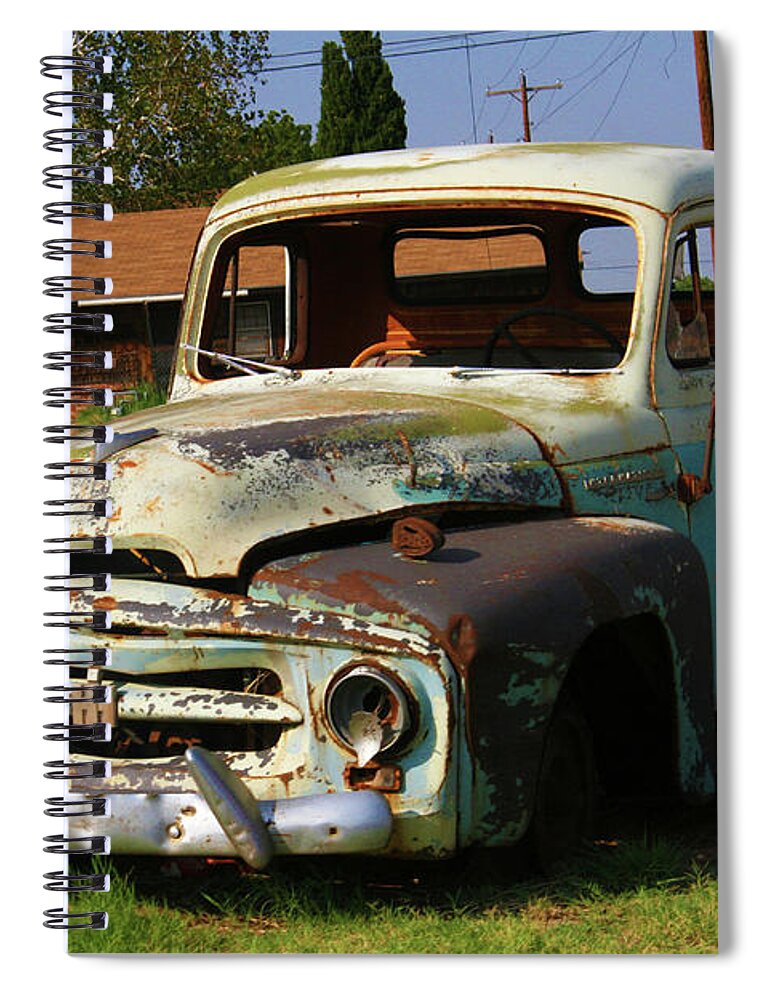 Pickup Spiral Notebook featuring the photograph I'm still here by Giorgio Tuscani