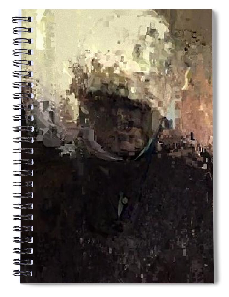 Assembly Spiral Notebook featuring the painting In Becaming by Archangelus Gallery