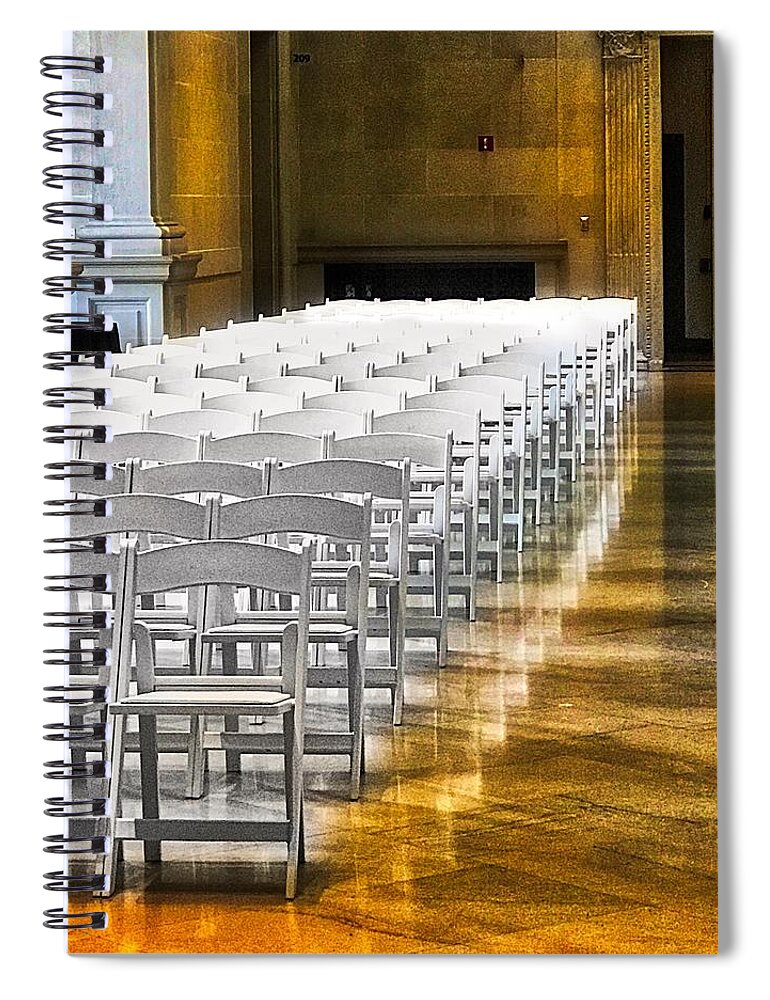  Spiral Notebook featuring the photograph In Formation by Jack Wilson