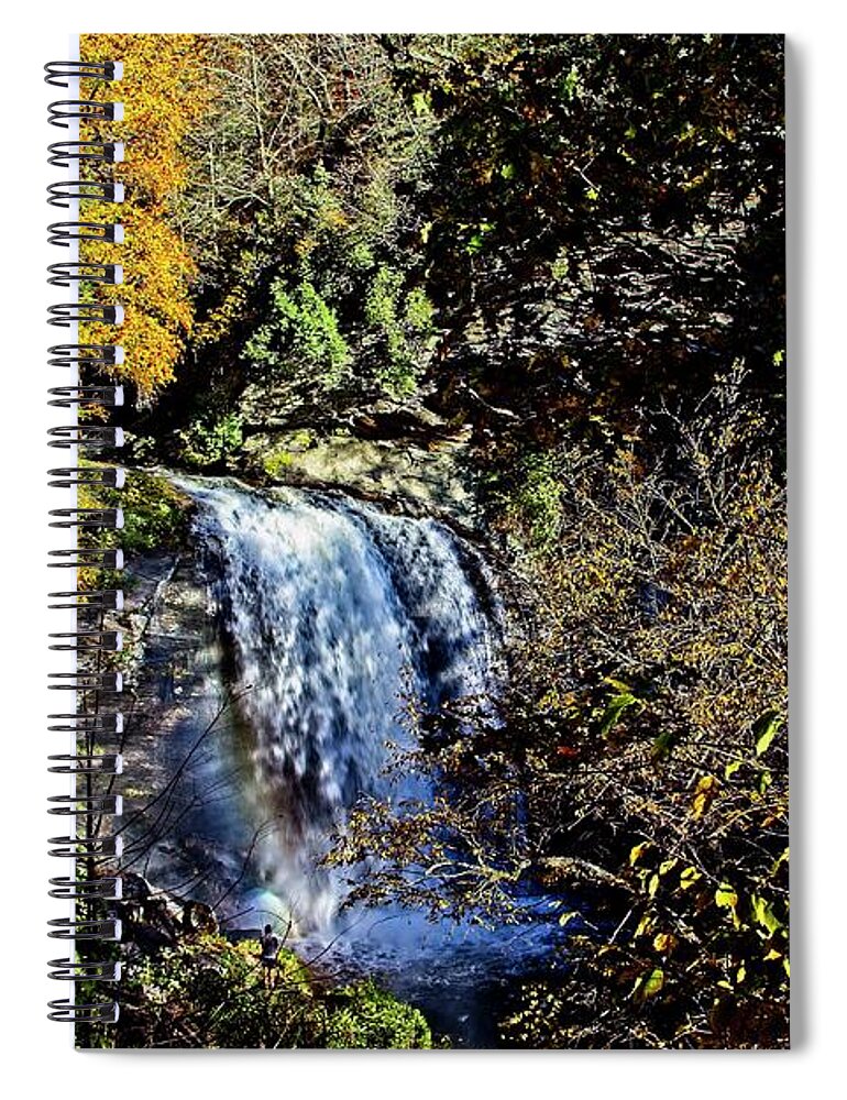 Waterfall Spiral Notebook featuring the photograph In The Moment by Allen Nice-Webb