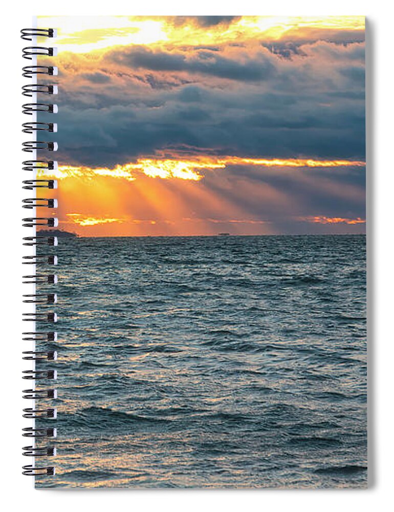 Borough Spiral Notebook featuring the photograph Incoming Weather by Joe Geraci