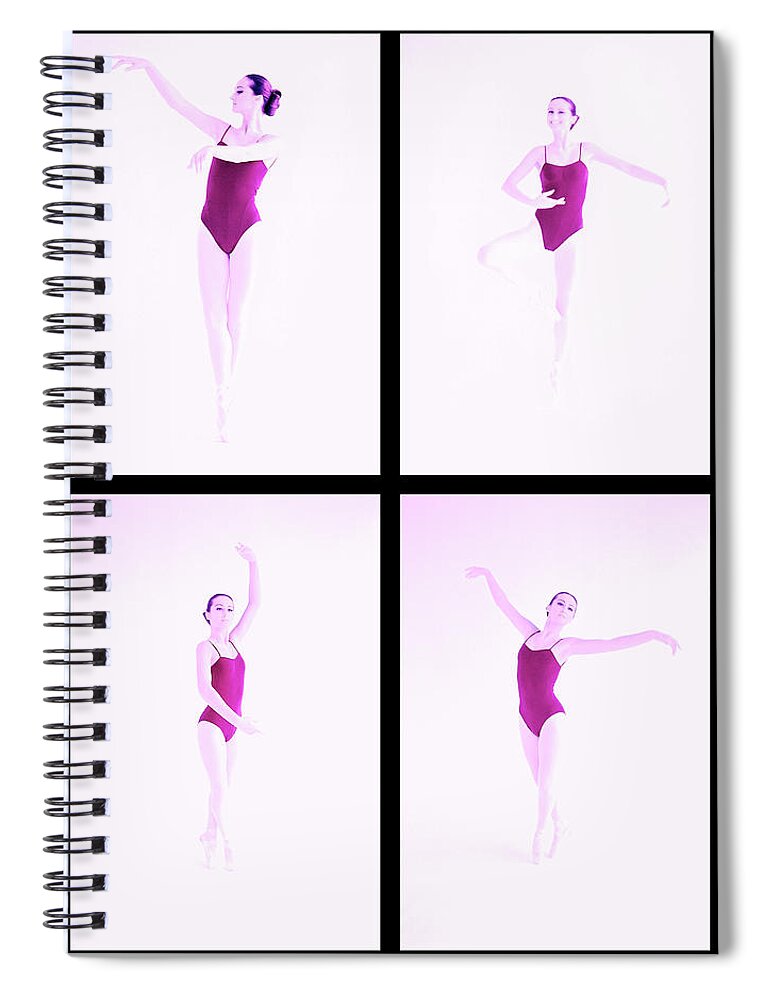 Ballet Dancer Spiral Notebook featuring the photograph Infrared Shot Of Four Different by George Doyle