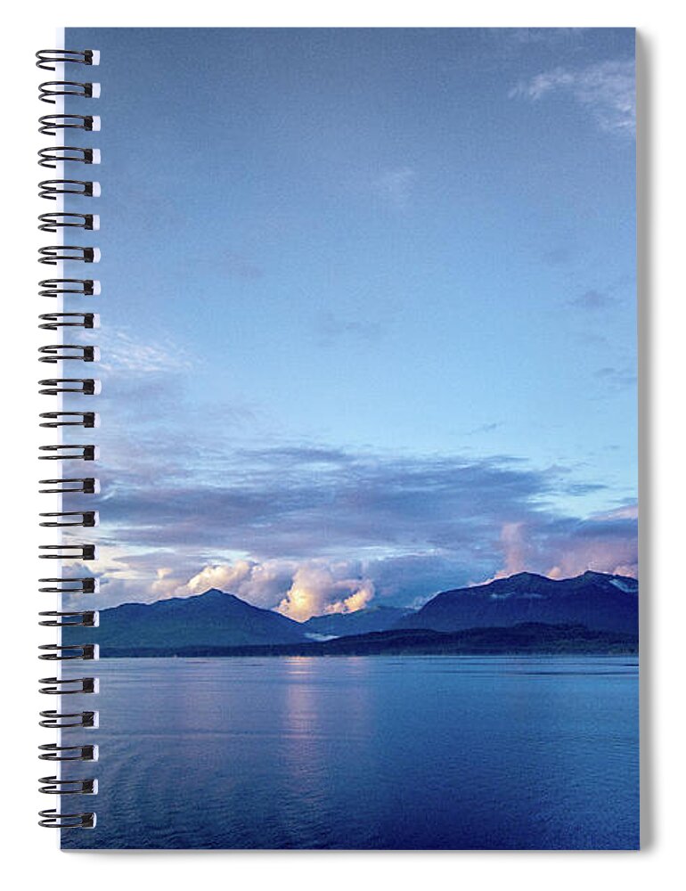 Alaska Spiral Notebook featuring the photograph Inside Passage Idyllic Evening by Douglas Wielfaert