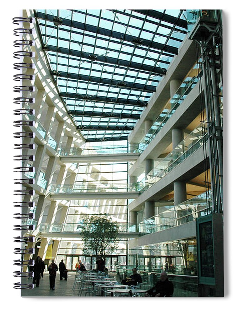 Cool Attitude Spiral Notebook featuring the photograph Inside The Building by Renphoto