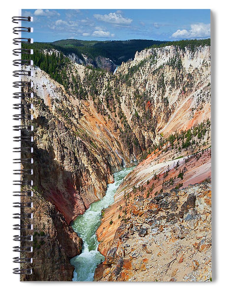 Scenics Spiral Notebook featuring the photograph Inspiration Point by Stephanie Sawyer