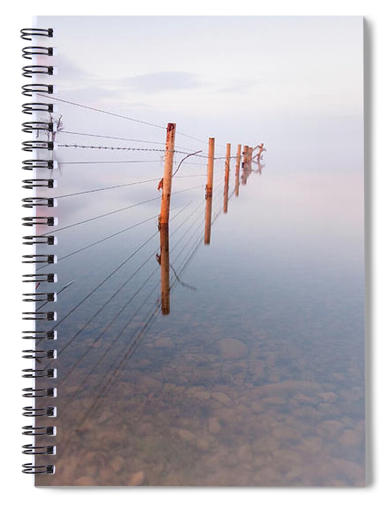 Landscape Spiral Notebook featuring the photograph Into Infinity by Anita Nicholson