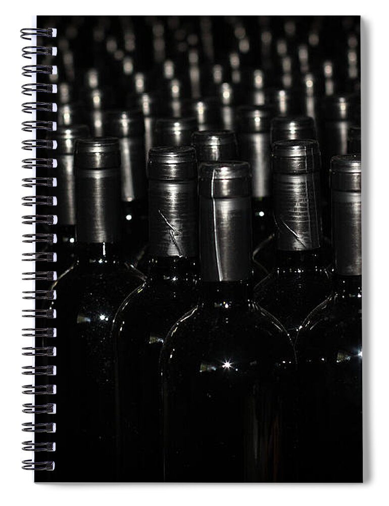 In A Row Spiral Notebook featuring the photograph Into The Winery by Nestor Marsollier Photo