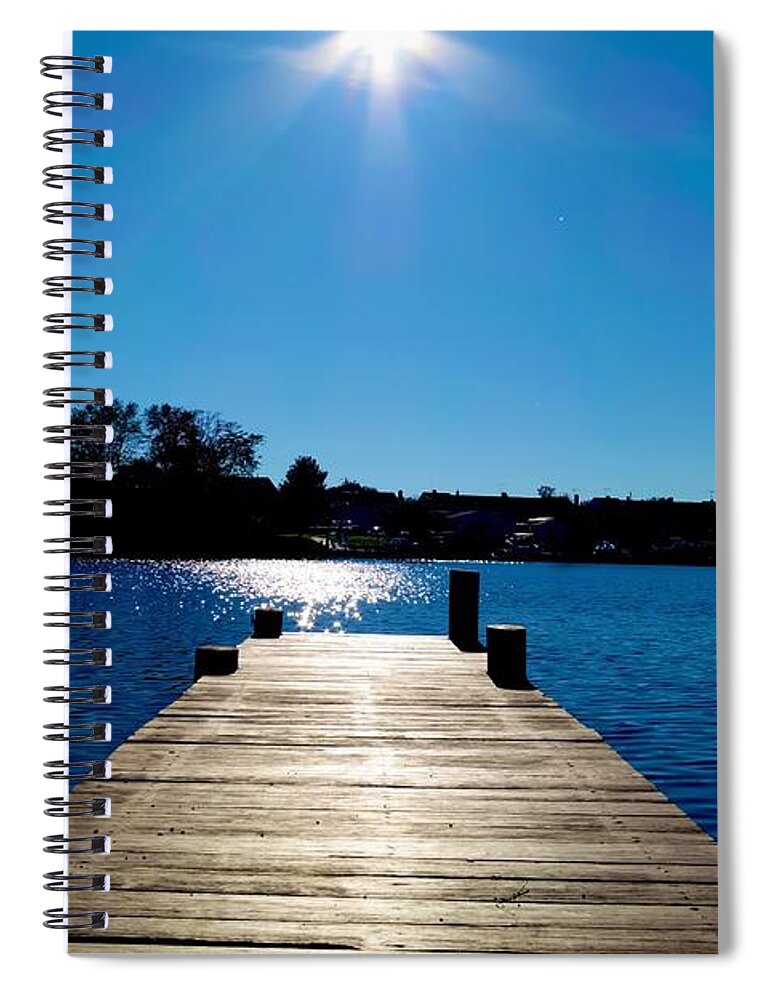 Dock Spiral Notebook featuring the photograph Inverness Dock by Chris Montcalmo