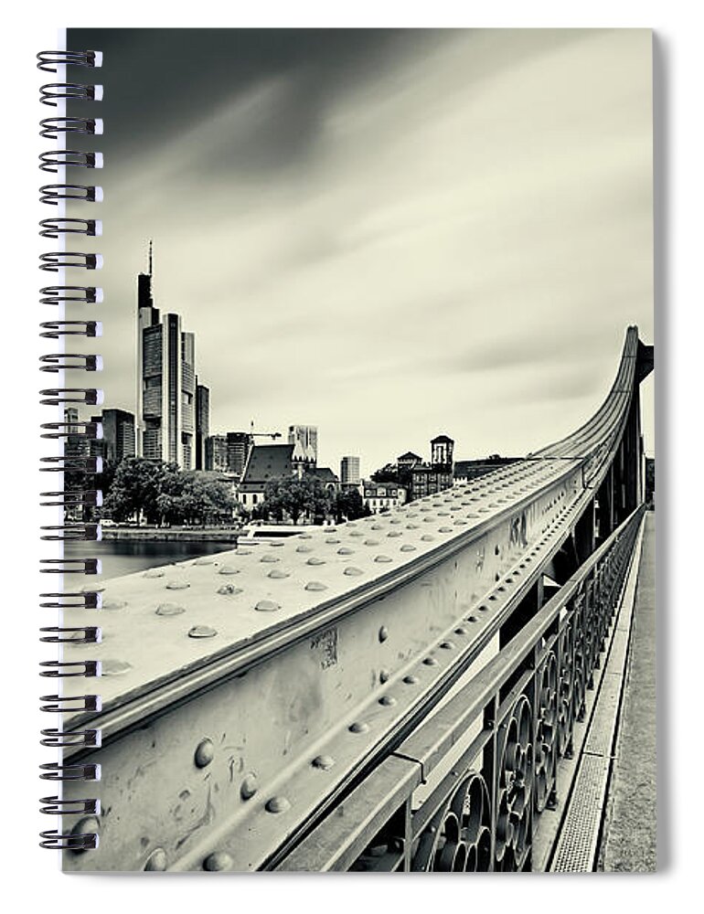 Outdoors Spiral Notebook featuring the photograph Iron Bridge by Wecand