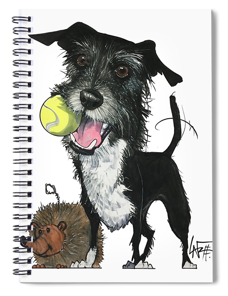 Irvin Spiral Notebook featuring the drawing Irvin GC1PET040 by John LaFree