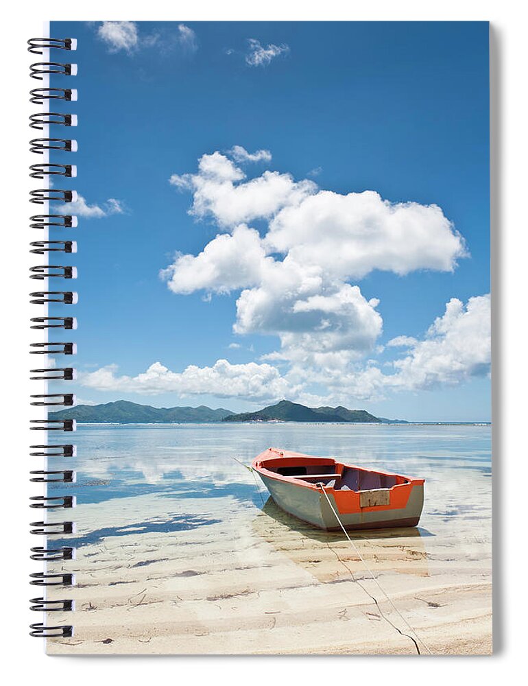 Water's Edge Spiral Notebook featuring the photograph Island Beach Tropical Shore Colorful by Fotovoyager
