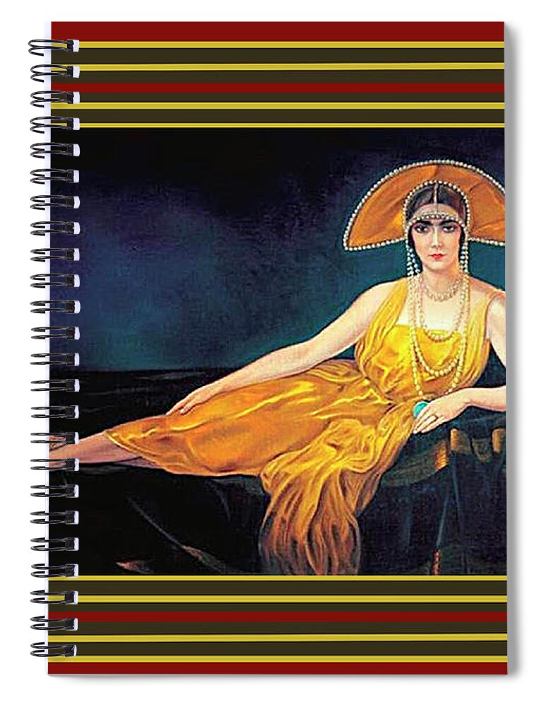 Staley Spiral Notebook featuring the digital art Italia by Chuck Staley