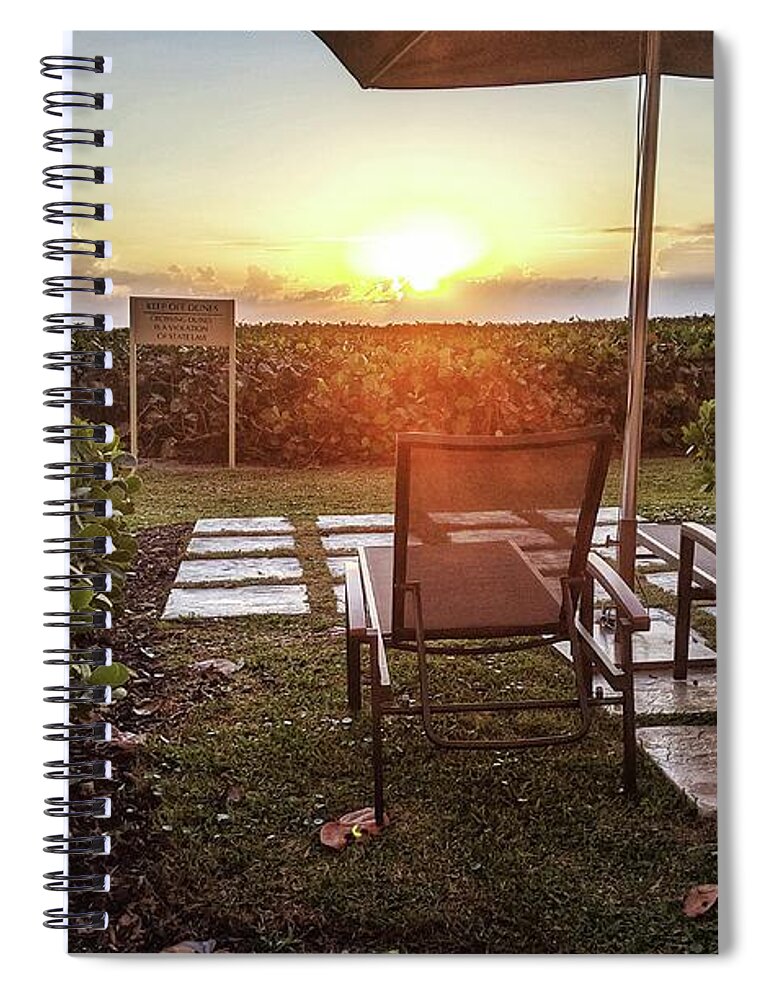 Morning Spiral Notebook featuring the photograph It's Morning by Portia Olaughlin