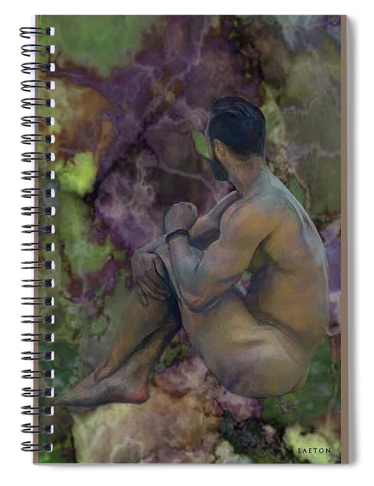 Male Spiral Notebook featuring the digital art Jace by Richard Laeton