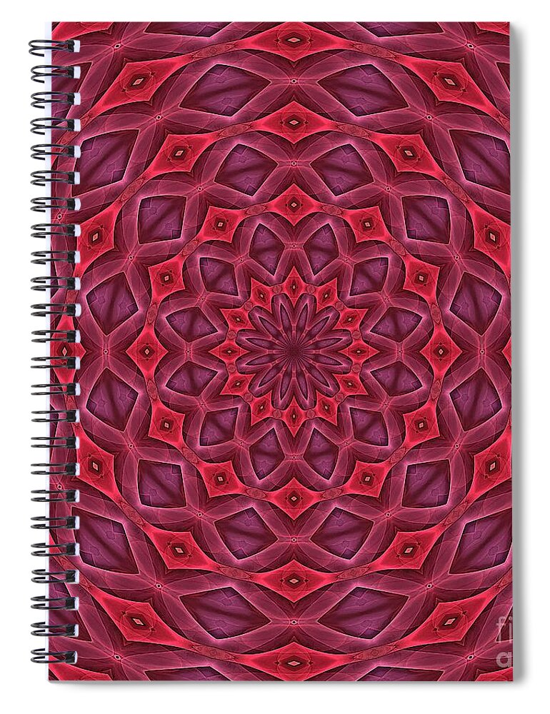 Fractal Tile Spiral Notebook featuring the digital art Jack-K12-03122019-8 by Doug Morgan