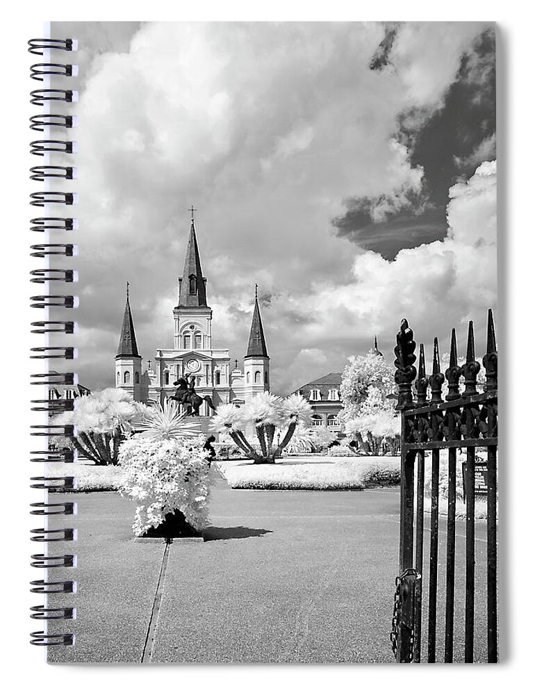 New Orleans Spiral Notebook featuring the photograph Jackson Square by Jill Love