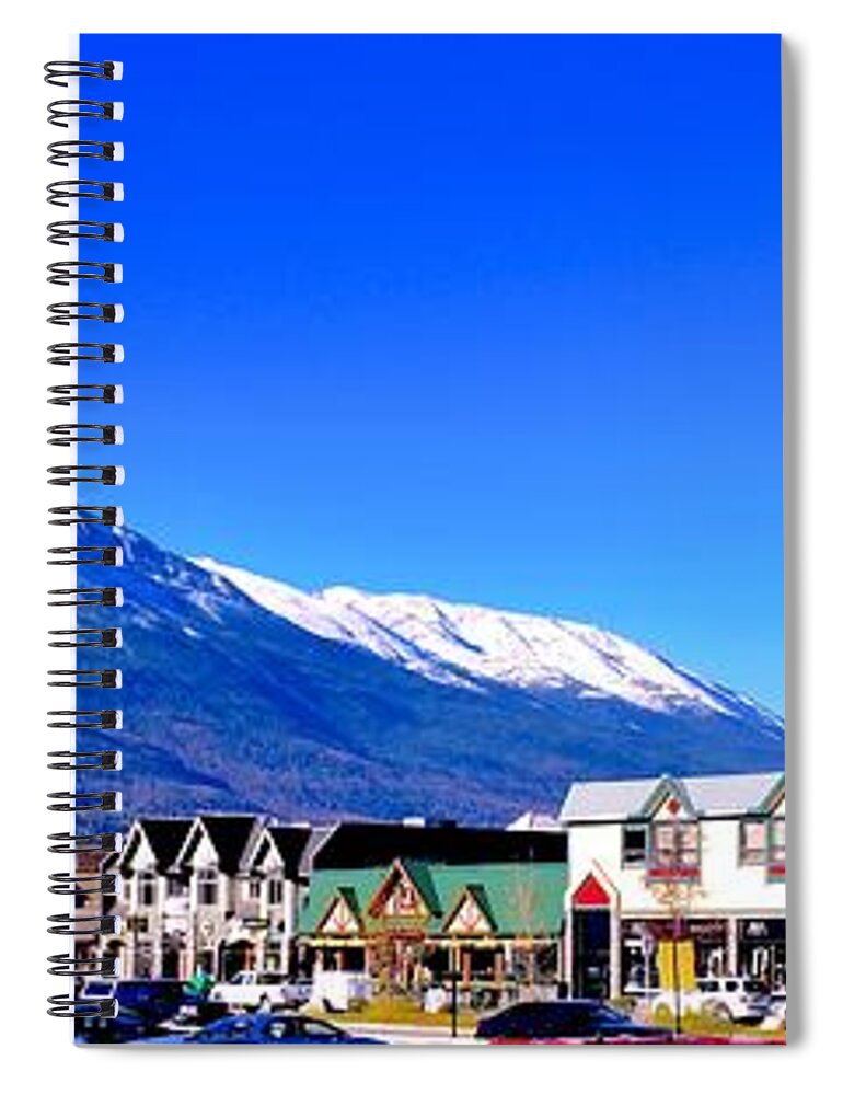 Jasper Spiral Notebook featuring the photograph Jasper BC Crisp Fall Morning by Gary F Richards