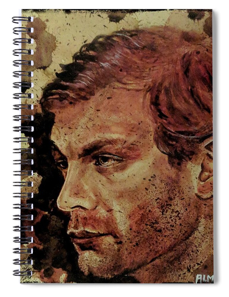 Ryan Almighty Spiral Notebook featuring the painting Jeffrey Dahmer by Ryan Almighty