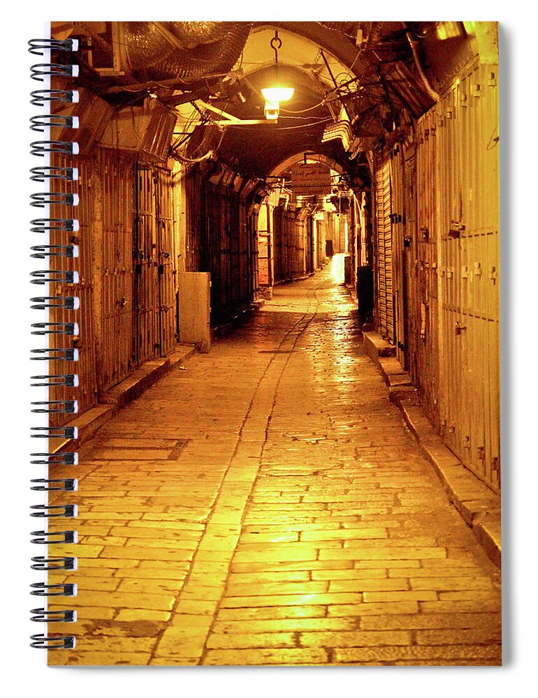 Tranquility Spiral Notebook featuring the photograph Jerusalem, A Ghost Town by Photograph By Asim Bharwani