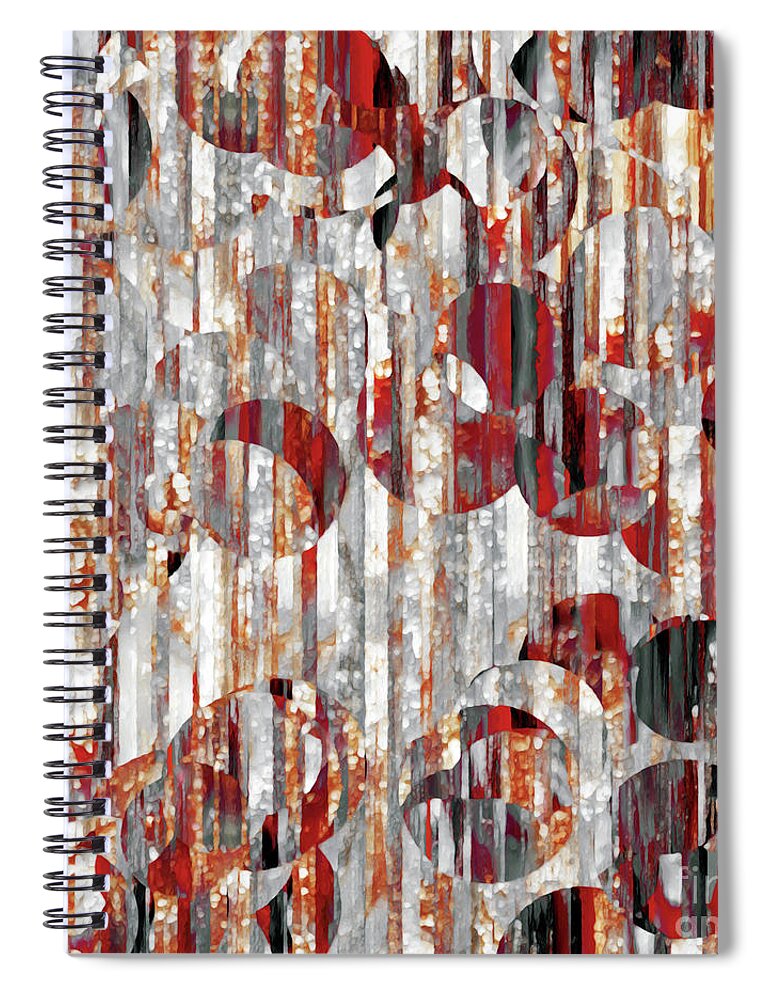 Red Spiral Notebook featuring the painting Jesus Christ, A Man of Sorrows. Isaiah 53 3 by Mark Lawrence