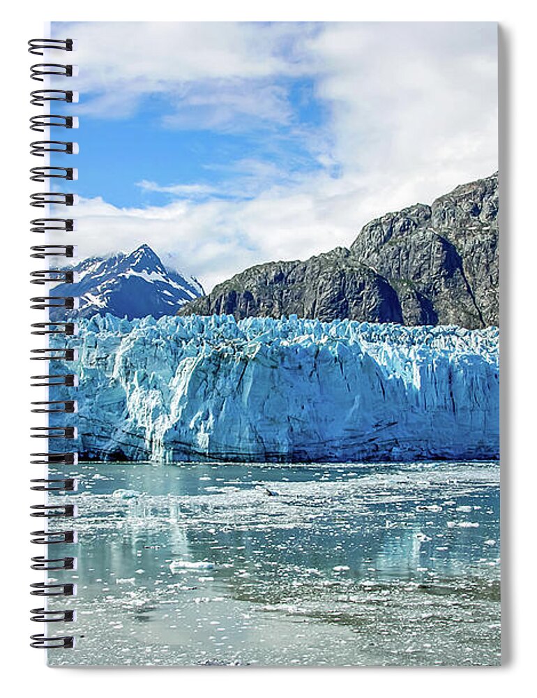 Alaska Spiral Notebook featuring the photograph John Hopkins Glacier 1 by Dawn Richards