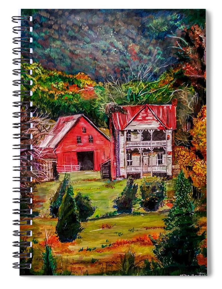Judge Ellis Home Spiral Notebook featuring the painting Judge Ellis Home by Mike Benton