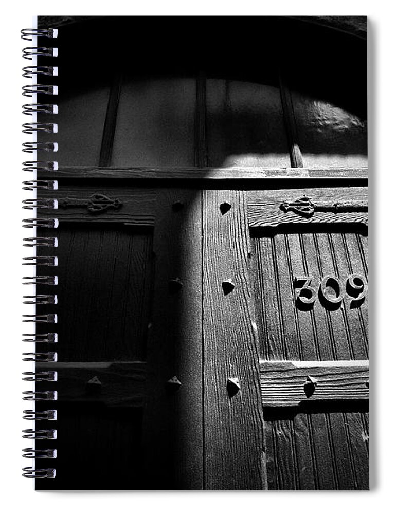 Photograph Spiral Notebook featuring the photograph Julie's Photo Monochrome-384 by Fine art photographer JULIE