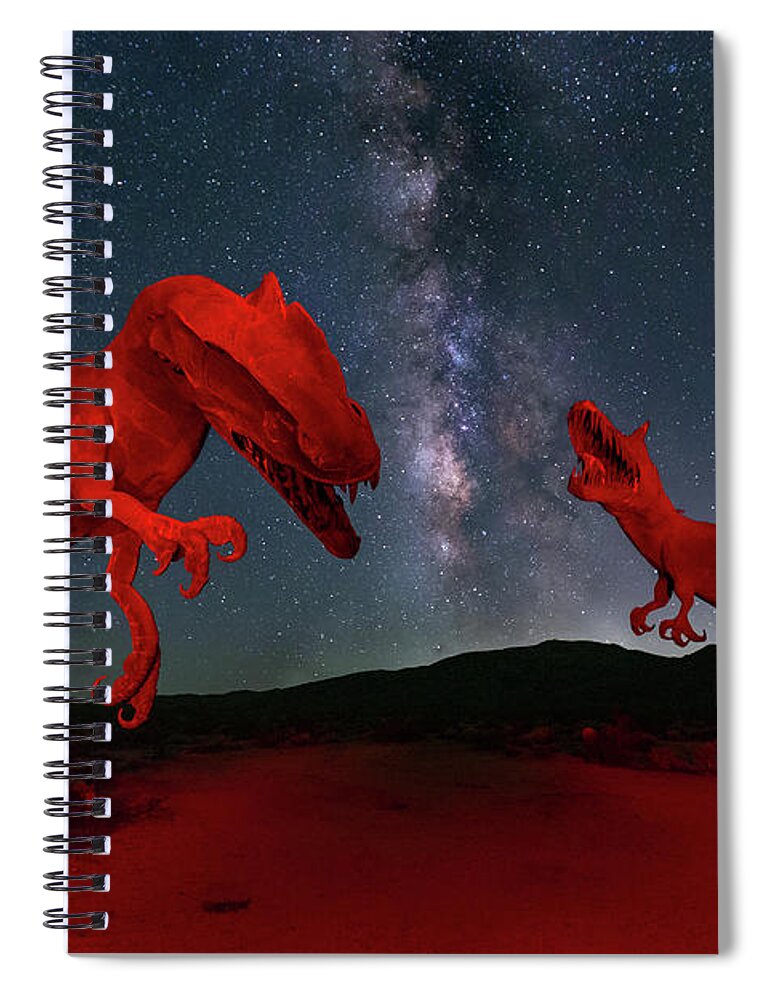 Trex Spiral Notebook featuring the photograph Jurassic by Tassanee Angiolillo