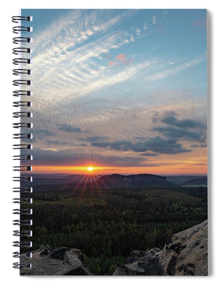 Nature Spiral Notebook featuring the photograph Just Before Sundown by Andreas Levi