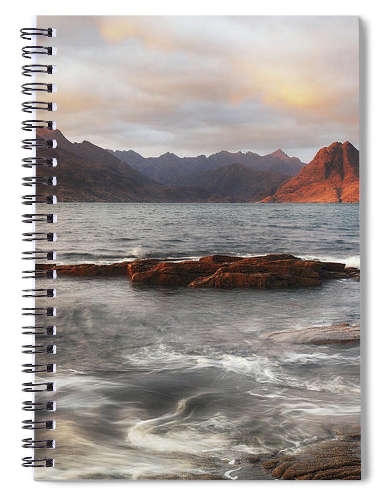 Elgol Spiral Notebook featuring the photograph Late afternoon - Elgol by Grant Glendinning