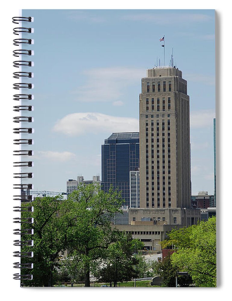 Apartment Spiral Notebook featuring the photograph Kansas City View by Bwbimages