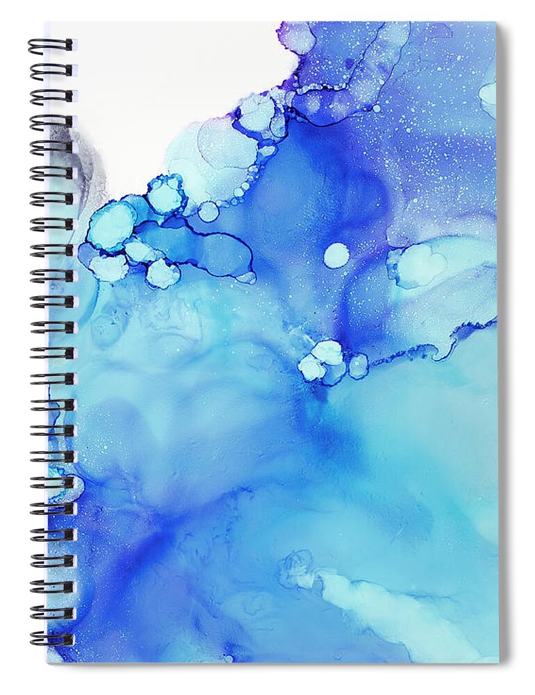 Organic Spiral Notebook featuring the painting Karma by Tamara Nelson