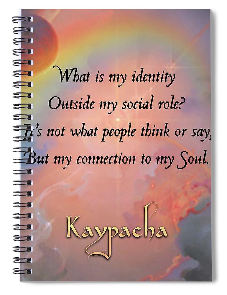 Astrology Spiral Notebook featuring the digital art Kaypacha - February 20, 2019 by Richard Laeton
