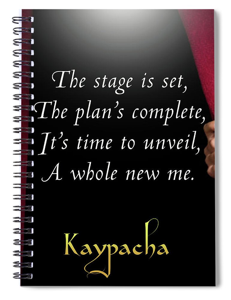 New Age Spiral Notebook featuring the digital art Kaypacha - September 12, 2018 by Richard Laeton