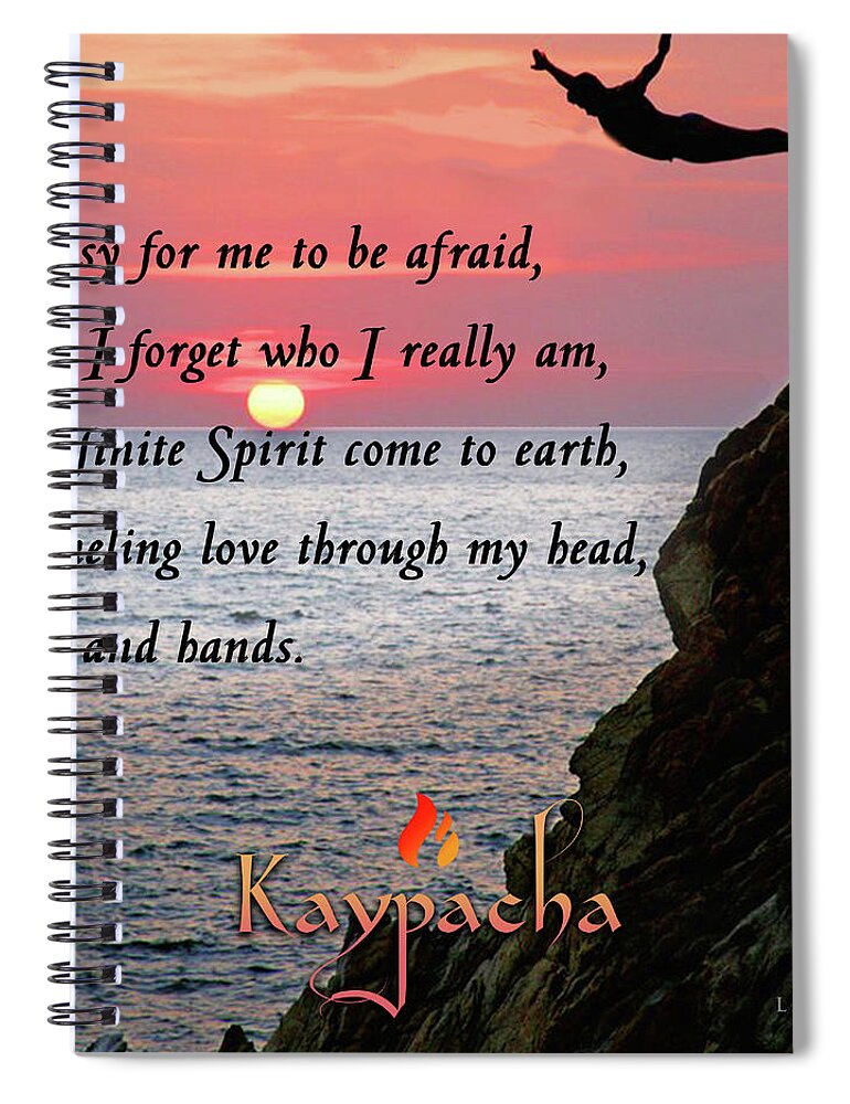 New Age Spiral Notebook featuring the digital art Kaypacha- September 5, 2018 by Richard Laeton