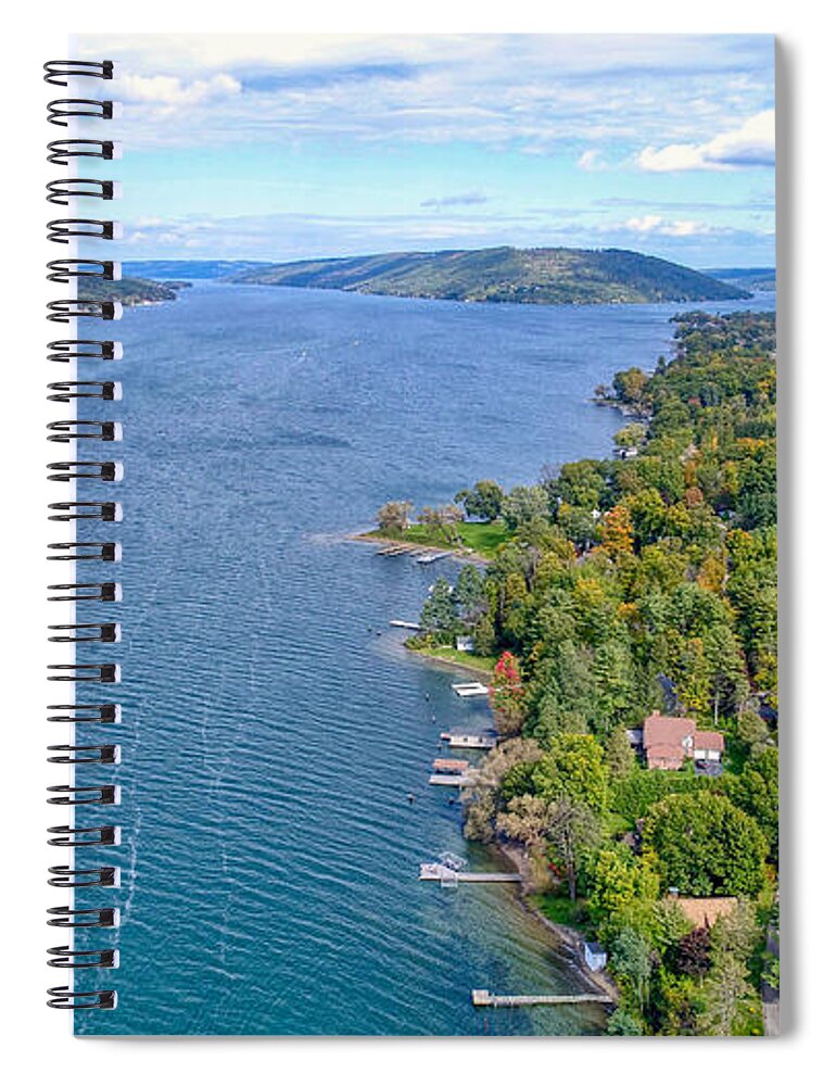 Finger Lakes Spiral Notebook featuring the photograph Keuka Center Point by Anthony Giammarino