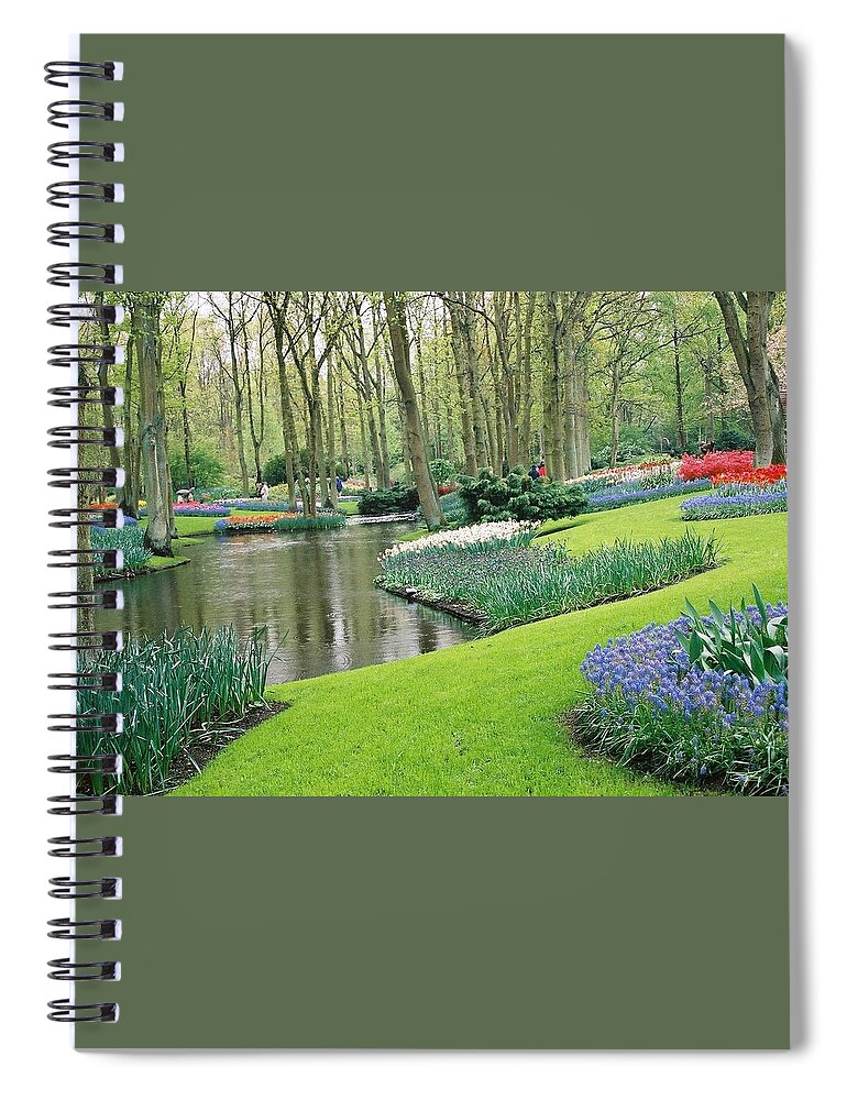  Spiral Notebook featuring the photograph Keukenhof Gardens by Susie Rieple
