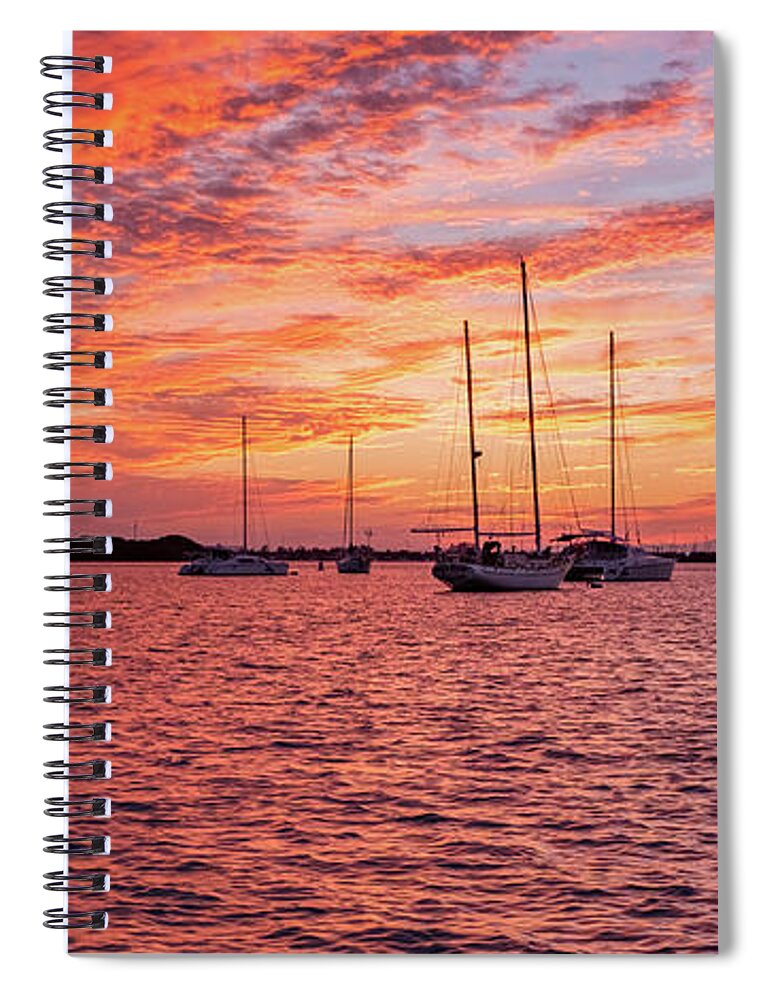 Florida Spiral Notebook featuring the photograph Key West Sunset by Mark Duehmig