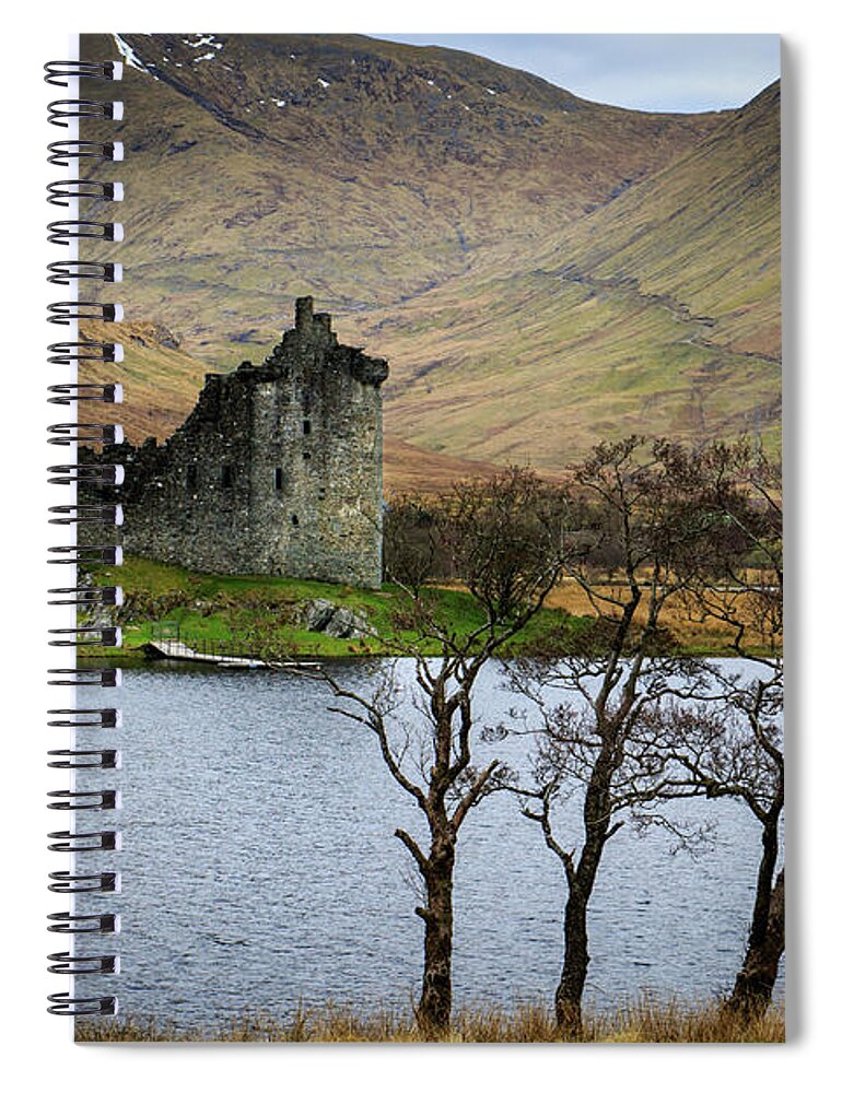 Ancient Spiral Notebook featuring the photograph Kilchurn Castle, 06 by Chris Smith
