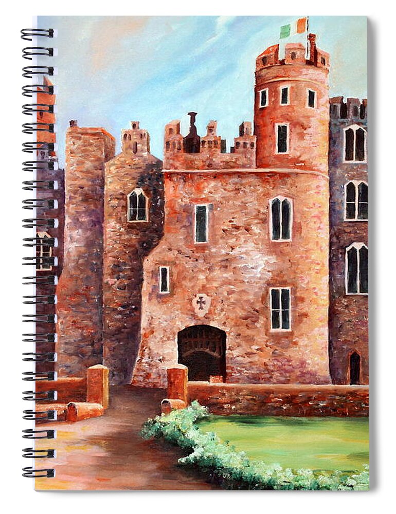 Ireland Spiral Notebook featuring the painting Kilkea Castle - Ireland by Diane Millsap