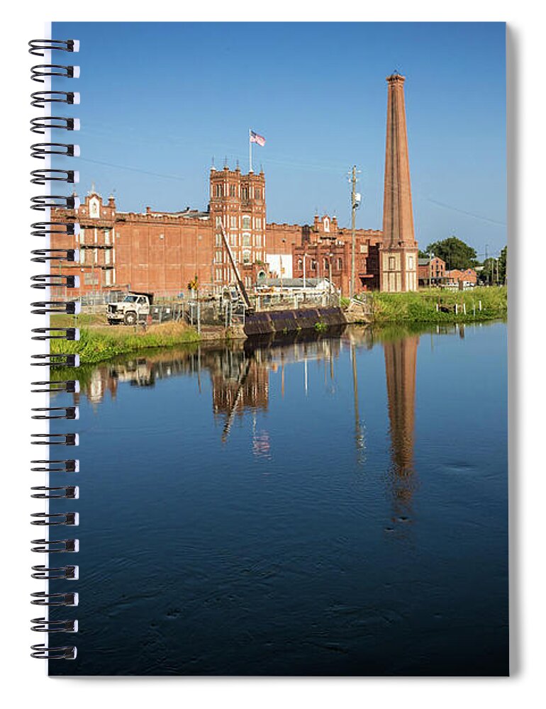 King Mill - Augusta Ga Spiral Notebook featuring the photograph King Mill - Augusta GA 1 by Sanjeev Singhal