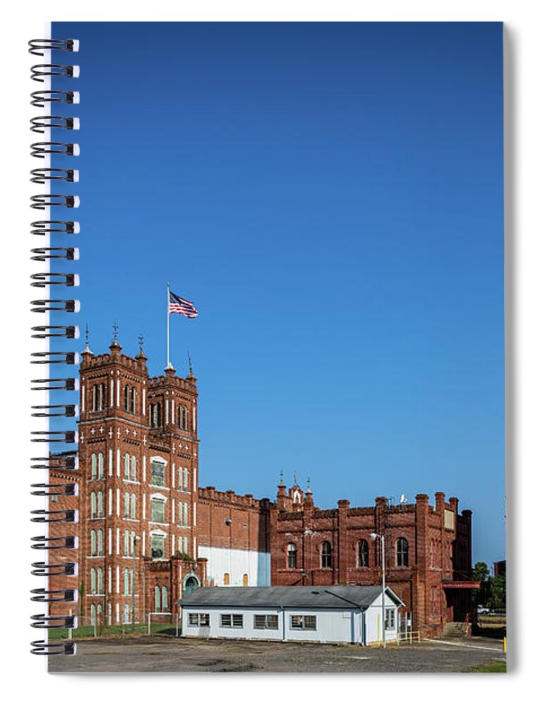 King Mill - Augusta Ga 2 Spiral Notebook featuring the photograph King Mill - Augusta GA 2 by Sanjeev Singhal